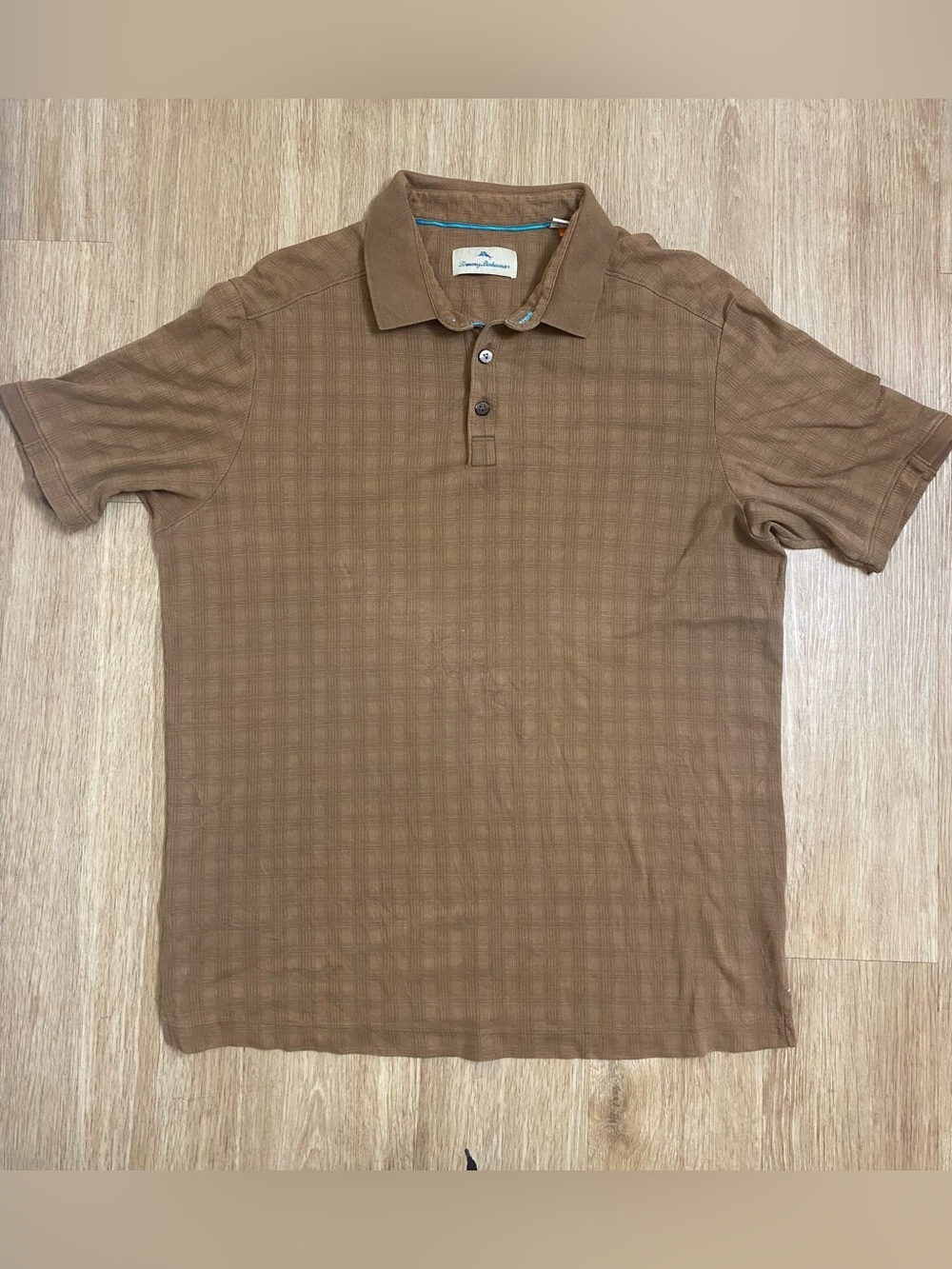 Tommy Bahama Cocoa Brown Short-Sleeve Polo